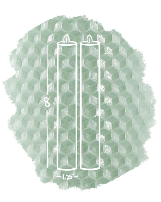 Standard Taper Pair - 8" | Seafoam