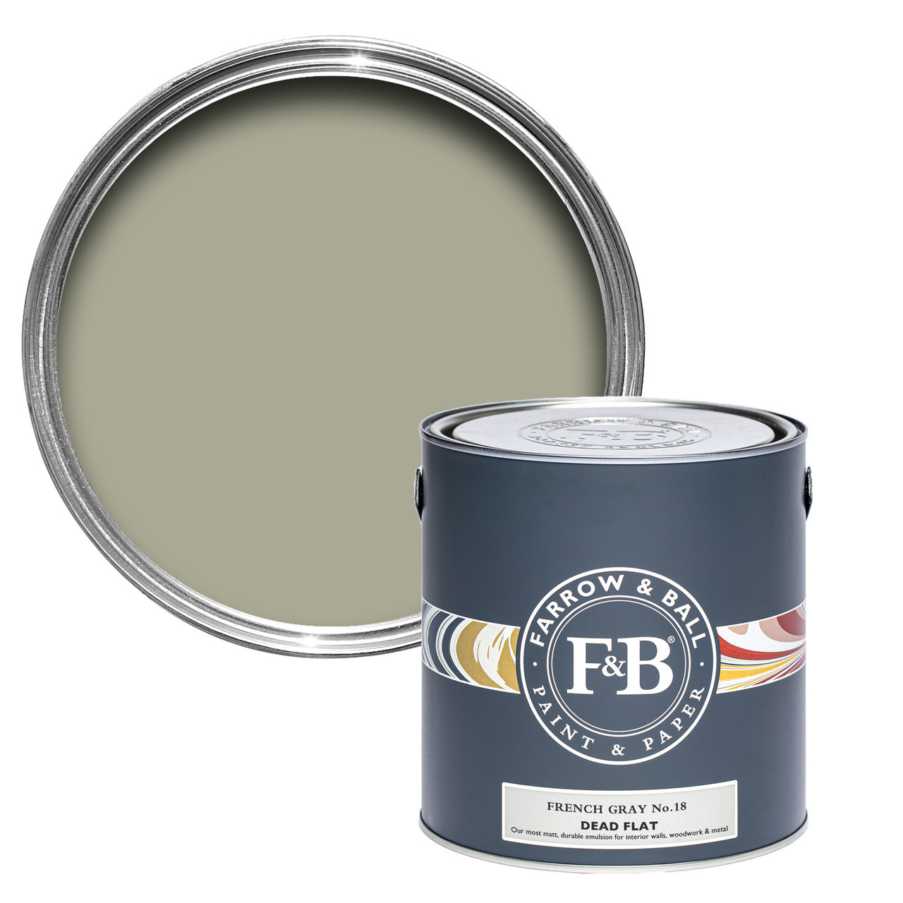 1 GALLON DEAD FLAT | FRENCH GRAY NO. 18