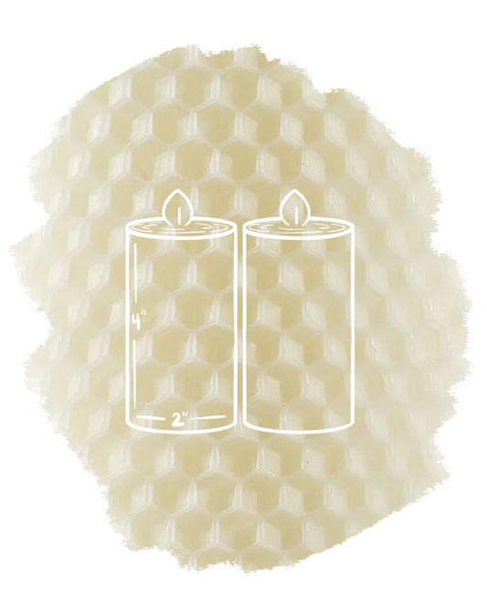 Votive Pair - 4" | Ivory