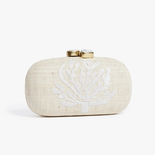 Coral Clutch White - Pamela Munson