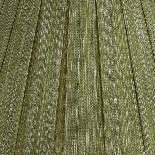 16BP-040 Round Box Pleat Lampshade | Kintyre Green 16" Round