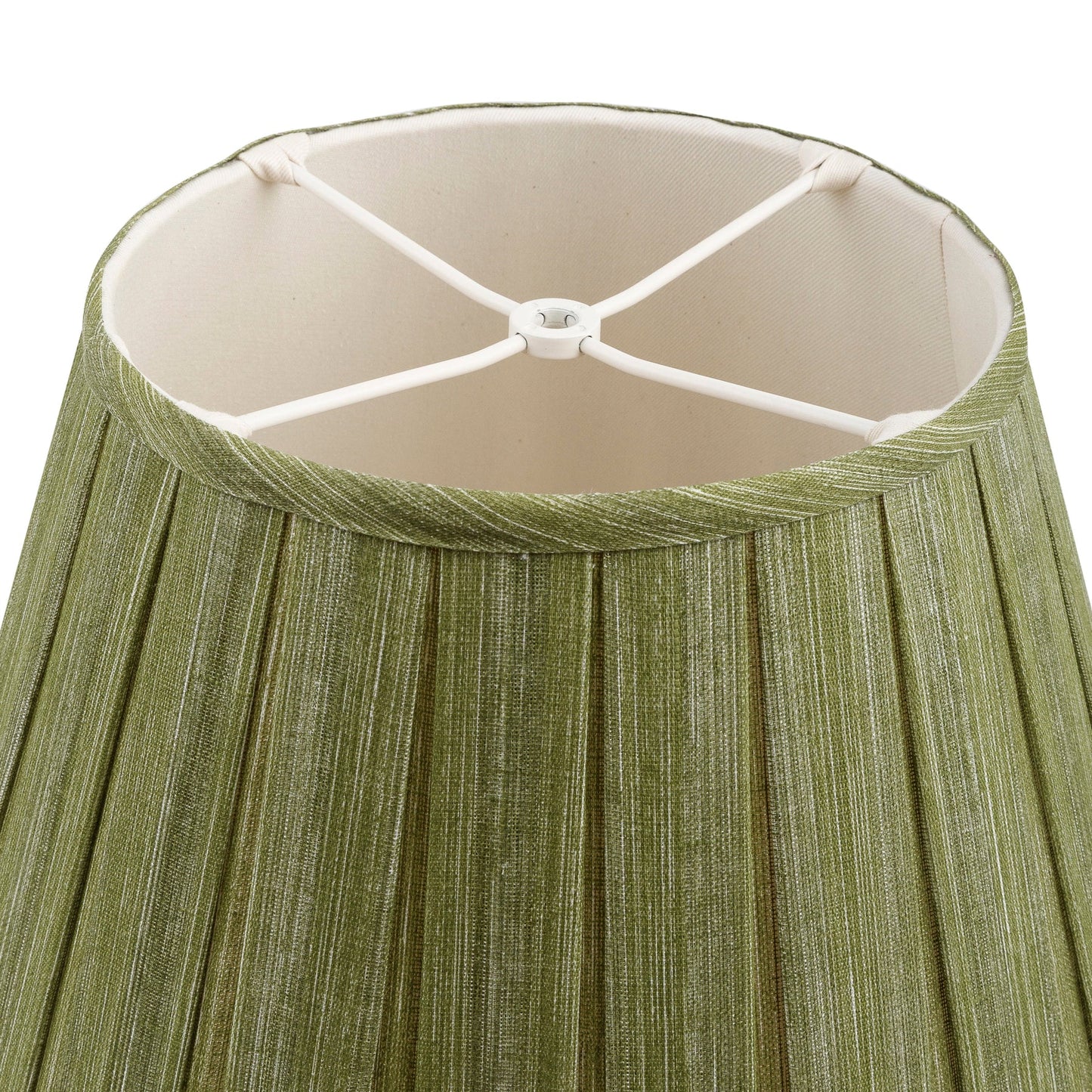 16BP-040 Round Box Pleat Lampshade | Kintyre Green 16" Round