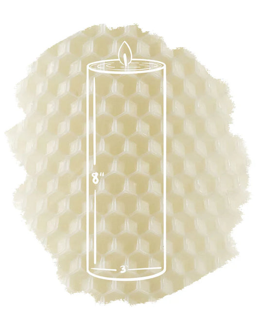 Standard Taper Pair - 8" | Ivory