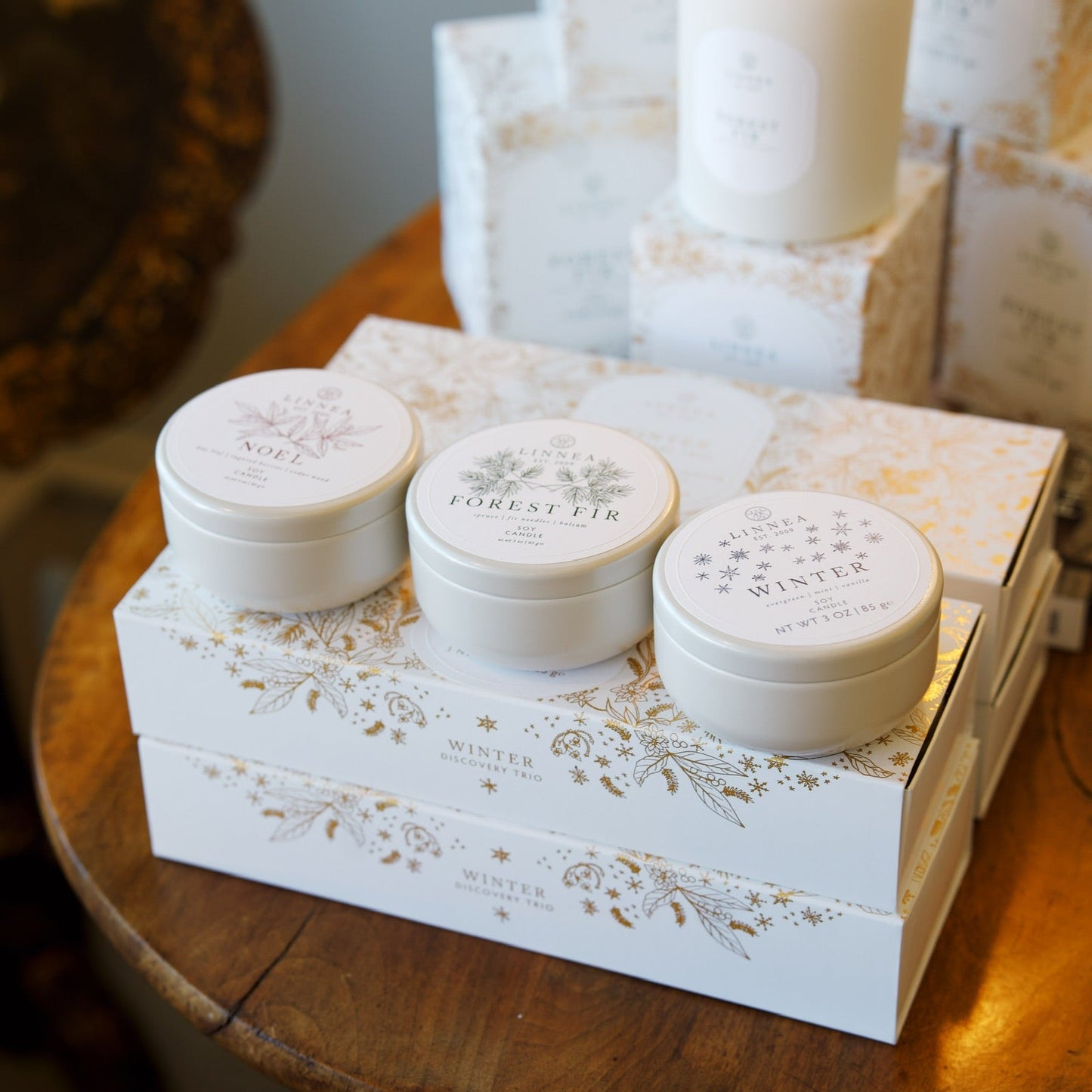 Winter Discovery Trio Candle Set of 3 | Forest Fir | Winter | Noel