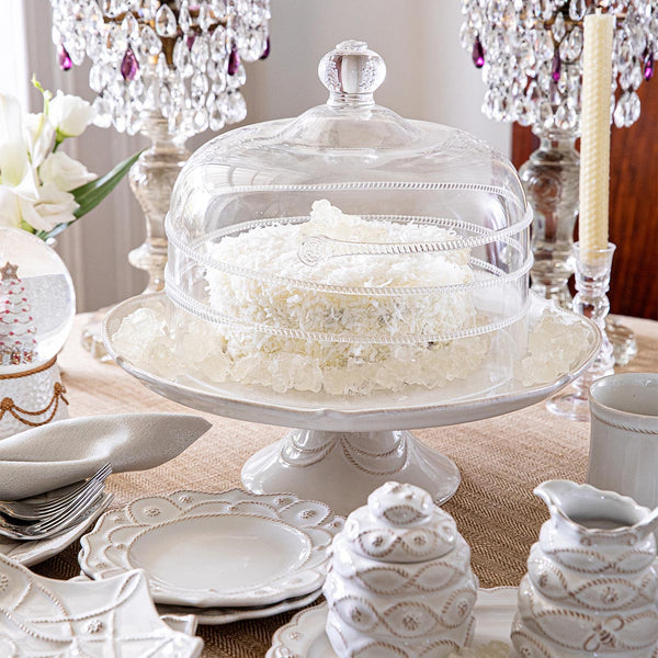 Berry & Thread Cake Stand - Whitewash