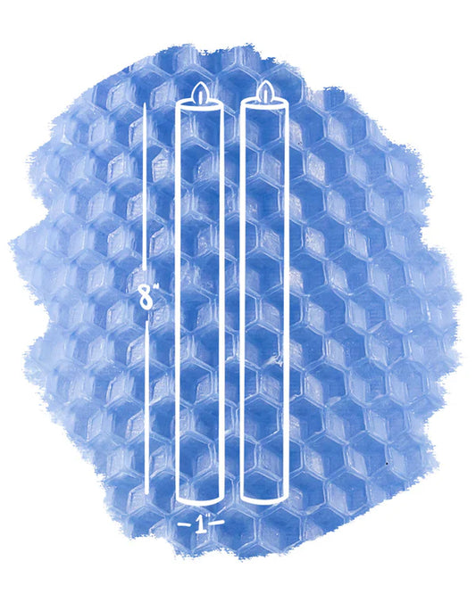 Standard Taper Pair - 8" | French Blue