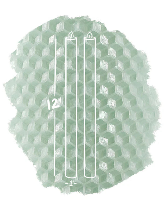 Standard Taper Pair - 12" | Seafoam