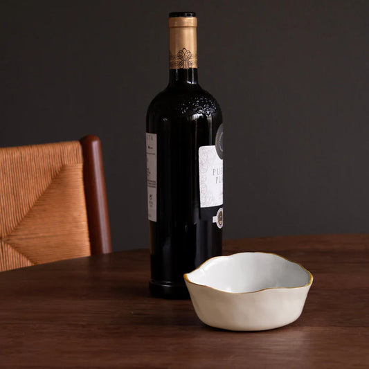 Encanto Soho Wine Coaster - Cream & White