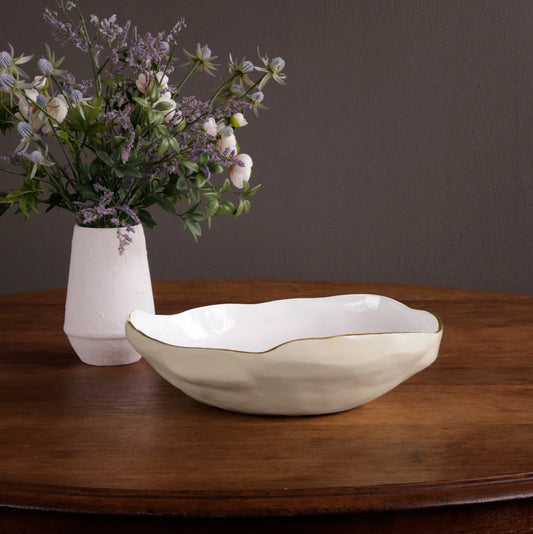 ENCANTO Nuevo Large Bowl - Cream & White