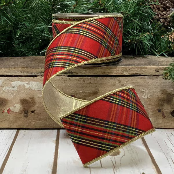 Plaid Ribbon 87-1003 | Red