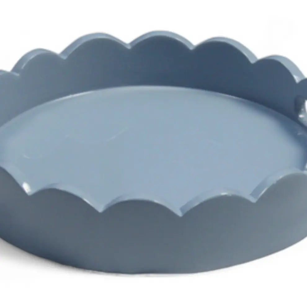 Soft Blue Lacquered Tray