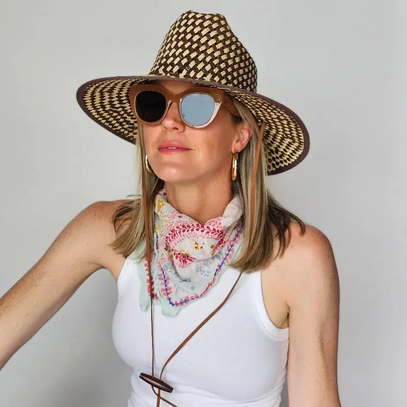 Baldiz Brown and Cream Lifeguard Hat