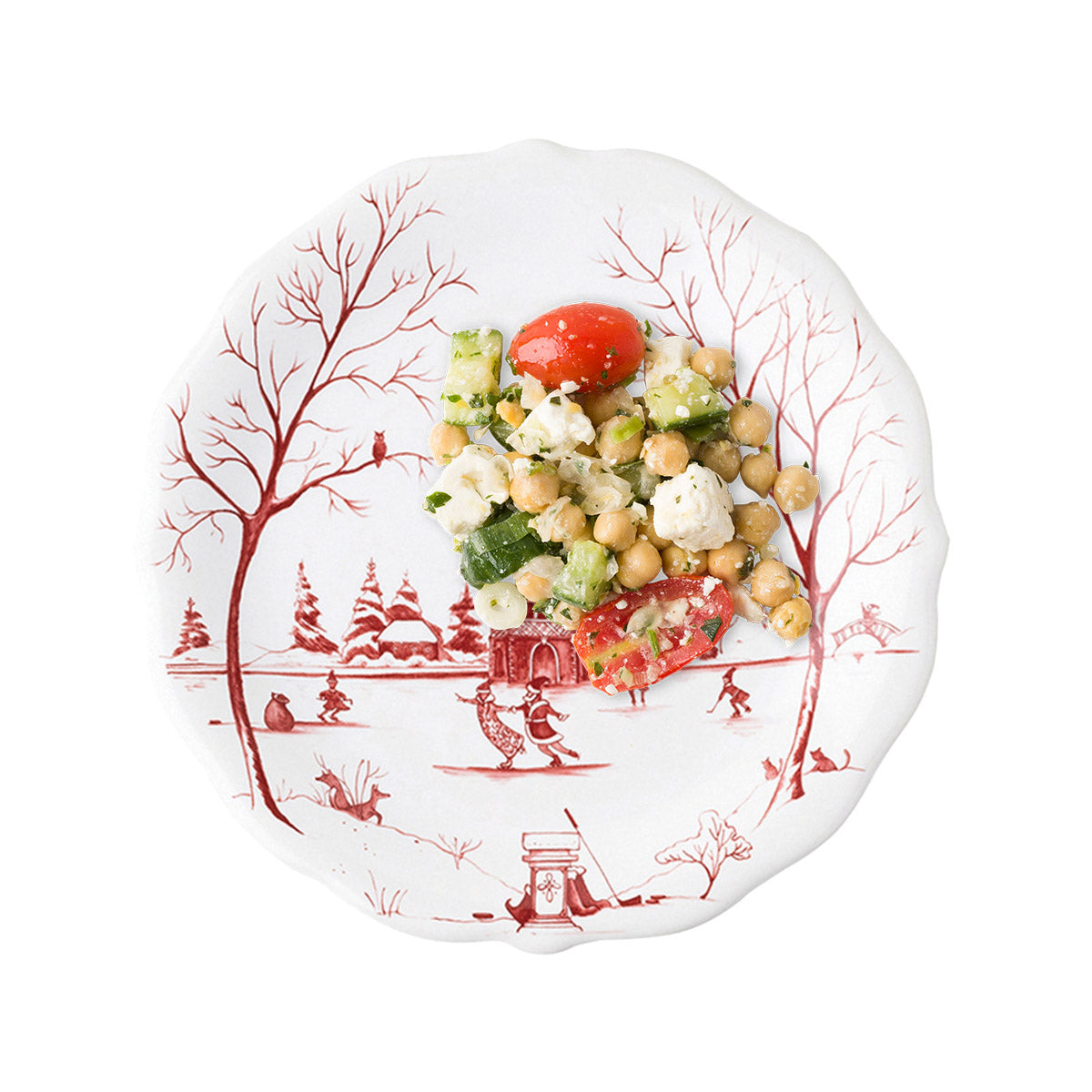 Country Estate Winter Frolic Dessert/Salad Plate WFM02SET/73