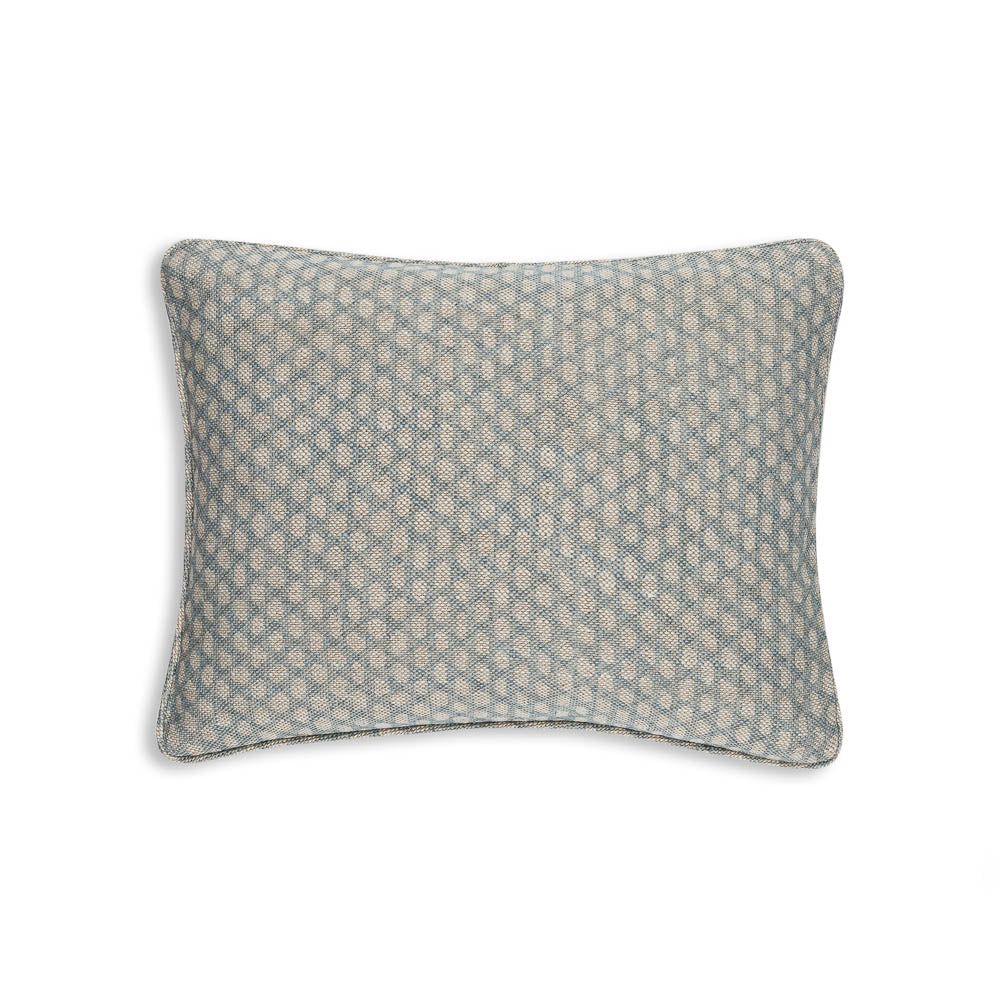 Oblong Cushion in Light Blue Wicker CUSO-N116 | Small Oblong