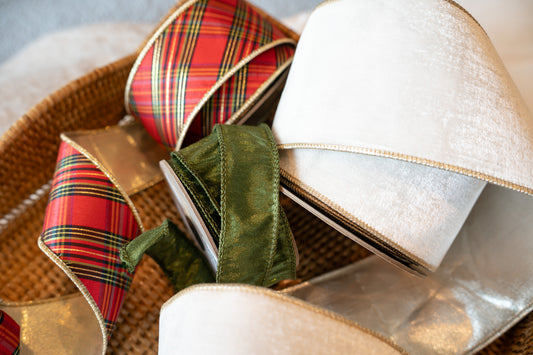 Red Plaid Ribbon | D. Stevens