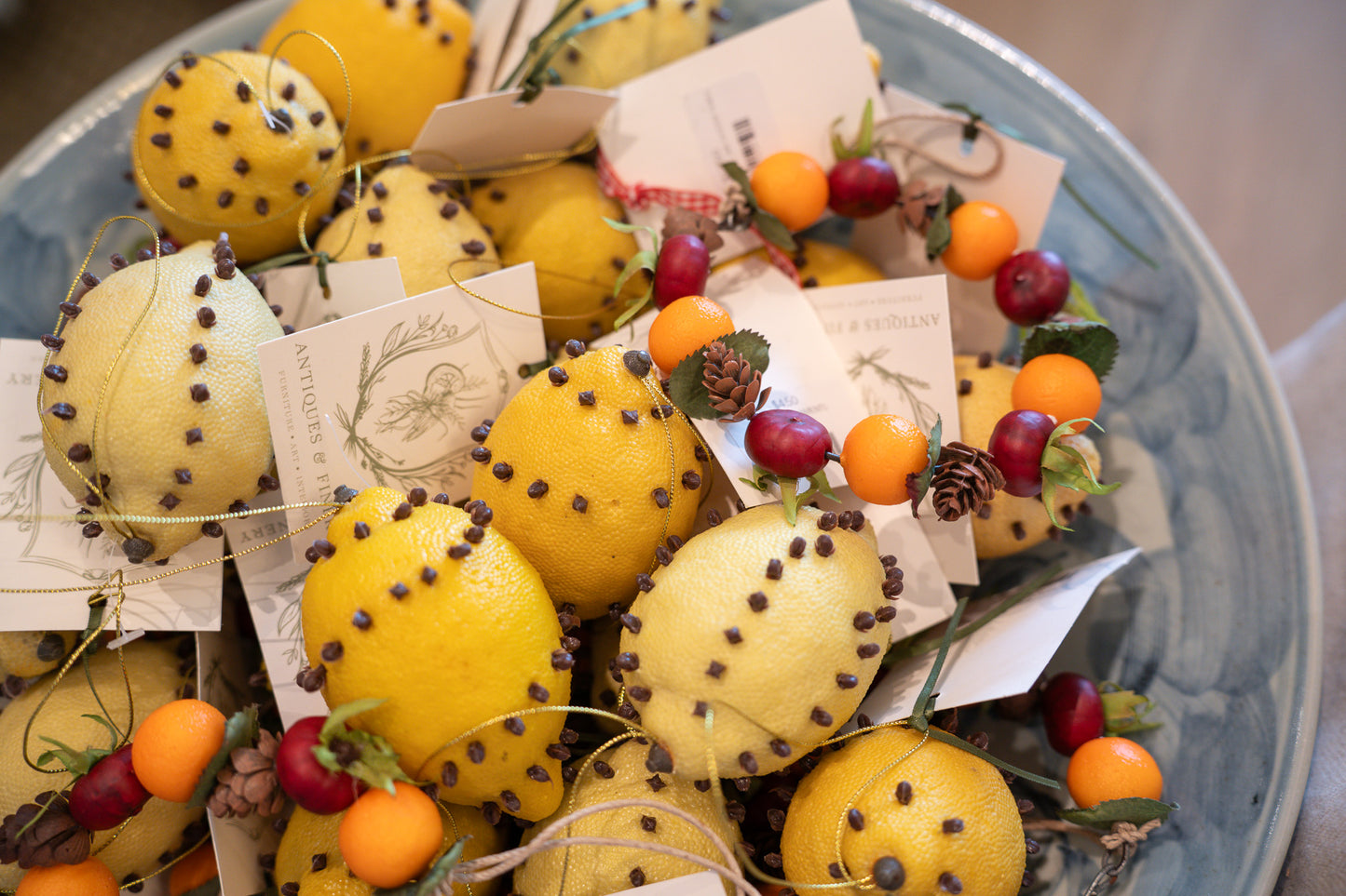 Lemon Pomander Ornament