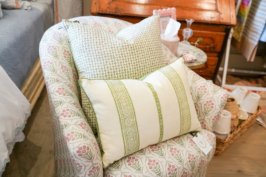 Patmos Stripe Parsley Pillow