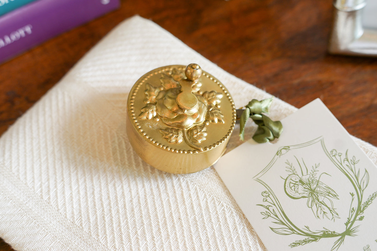 Rose Brass Tape Measure