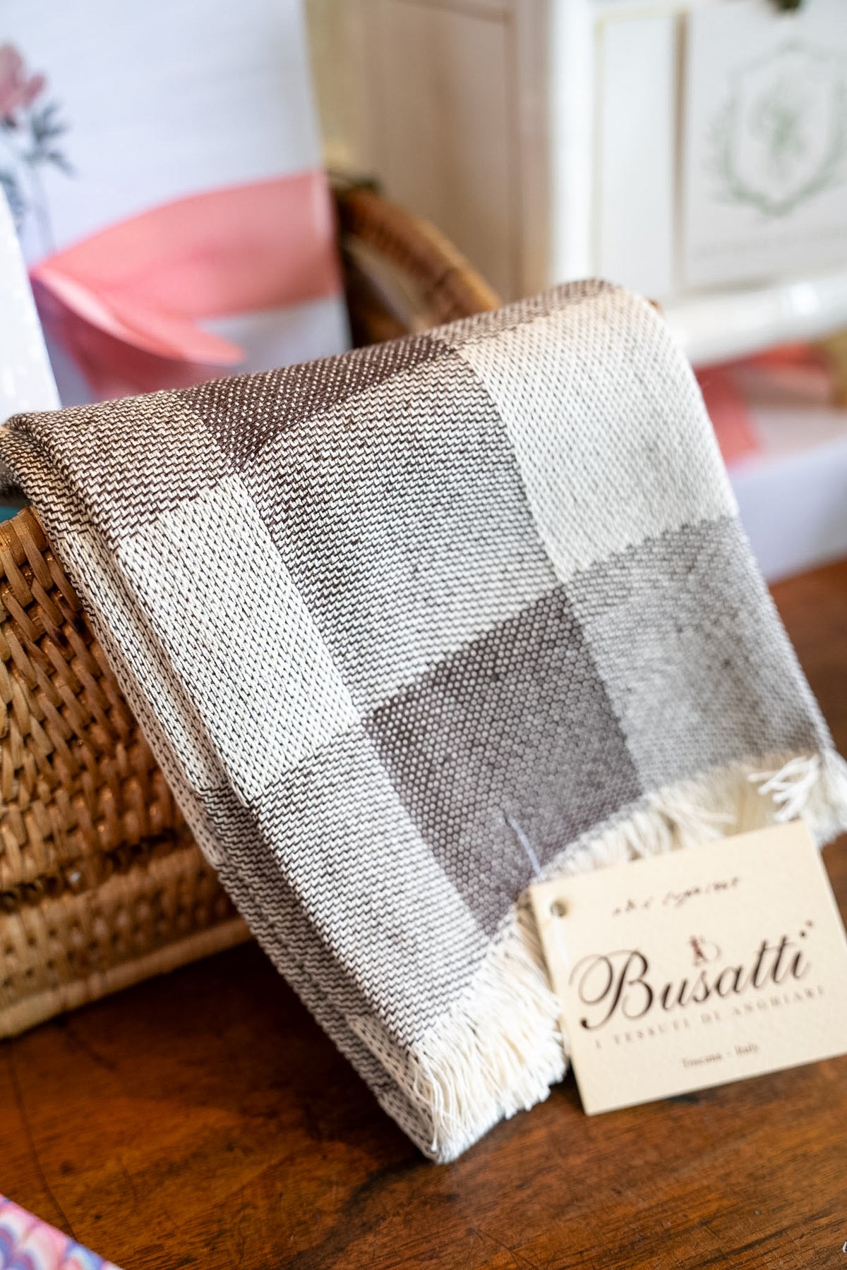 Picnic Chocolate Brown Guest Towel with Fringe | Busatti Col. 125