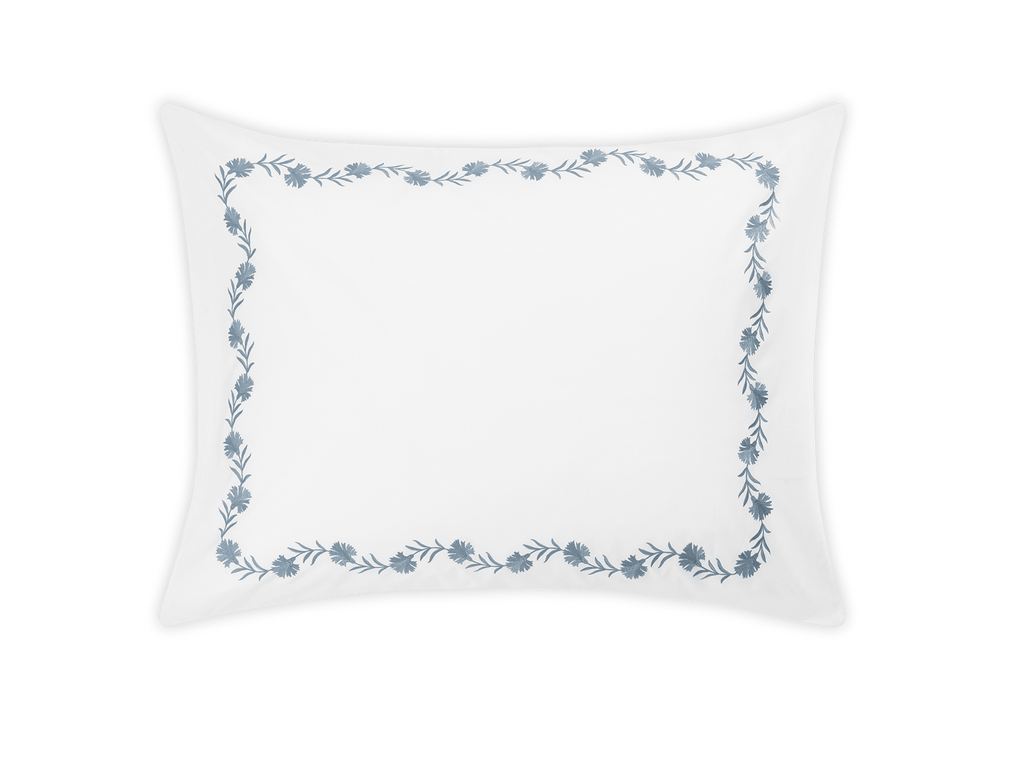 Matouk Daphne Sham in Hazy Blue with Corded Edge