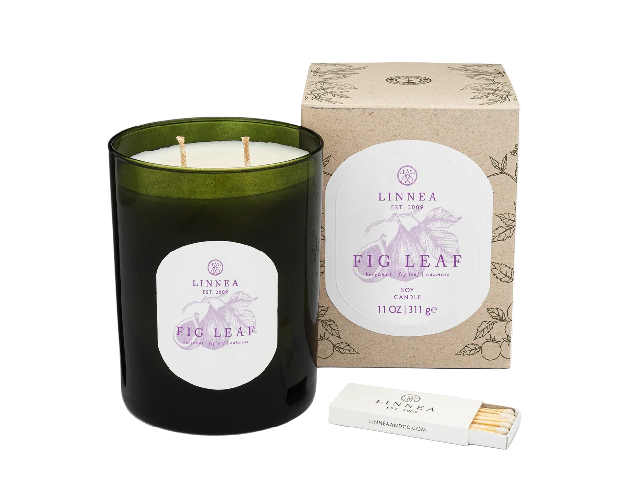 Fig Leaf Candle - Bergamot | Fig Leaf | Oakmoss
