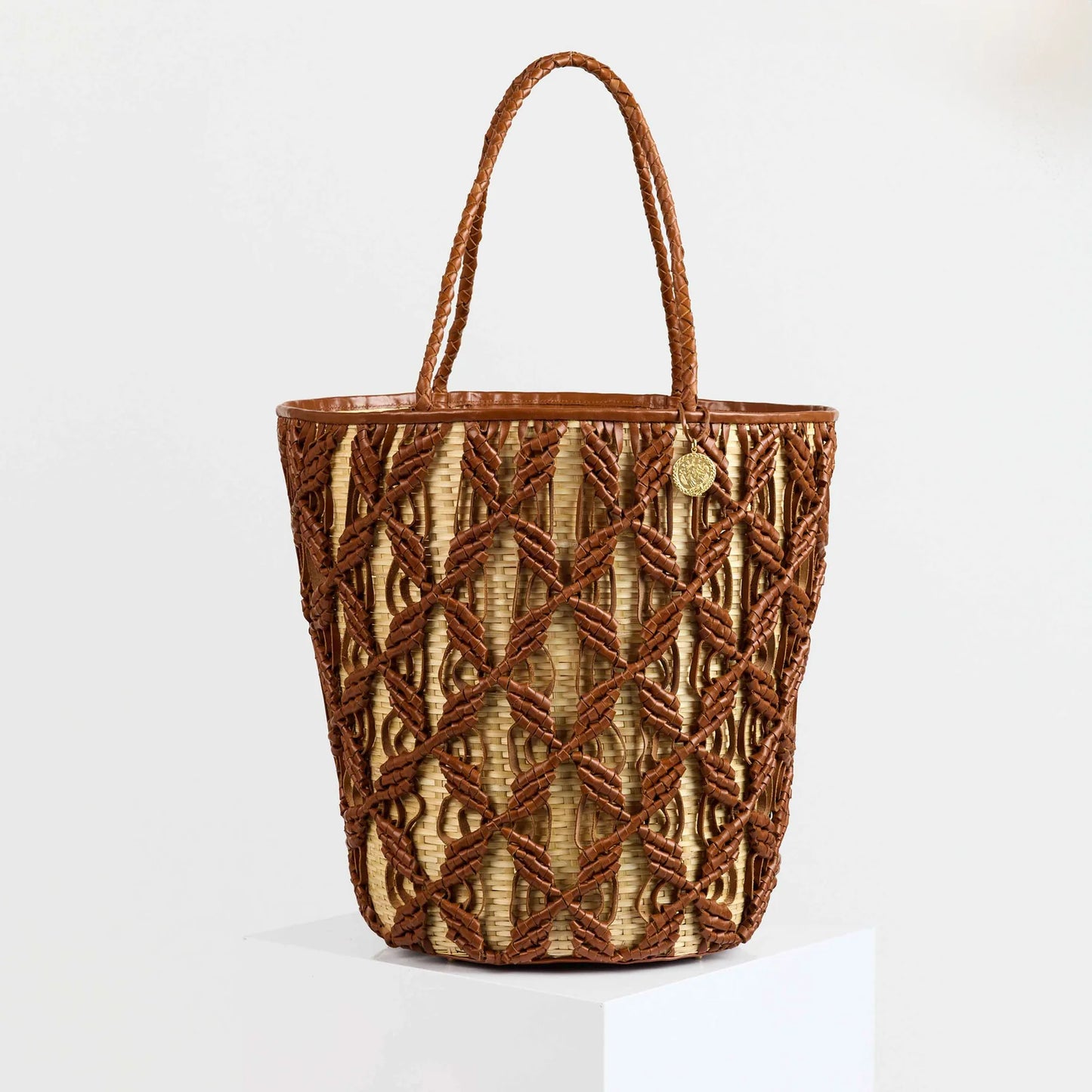 Helix Woven Tote | Cinnamon