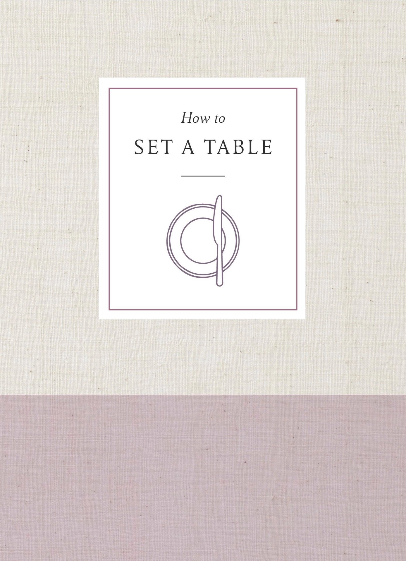 How To Set A Table