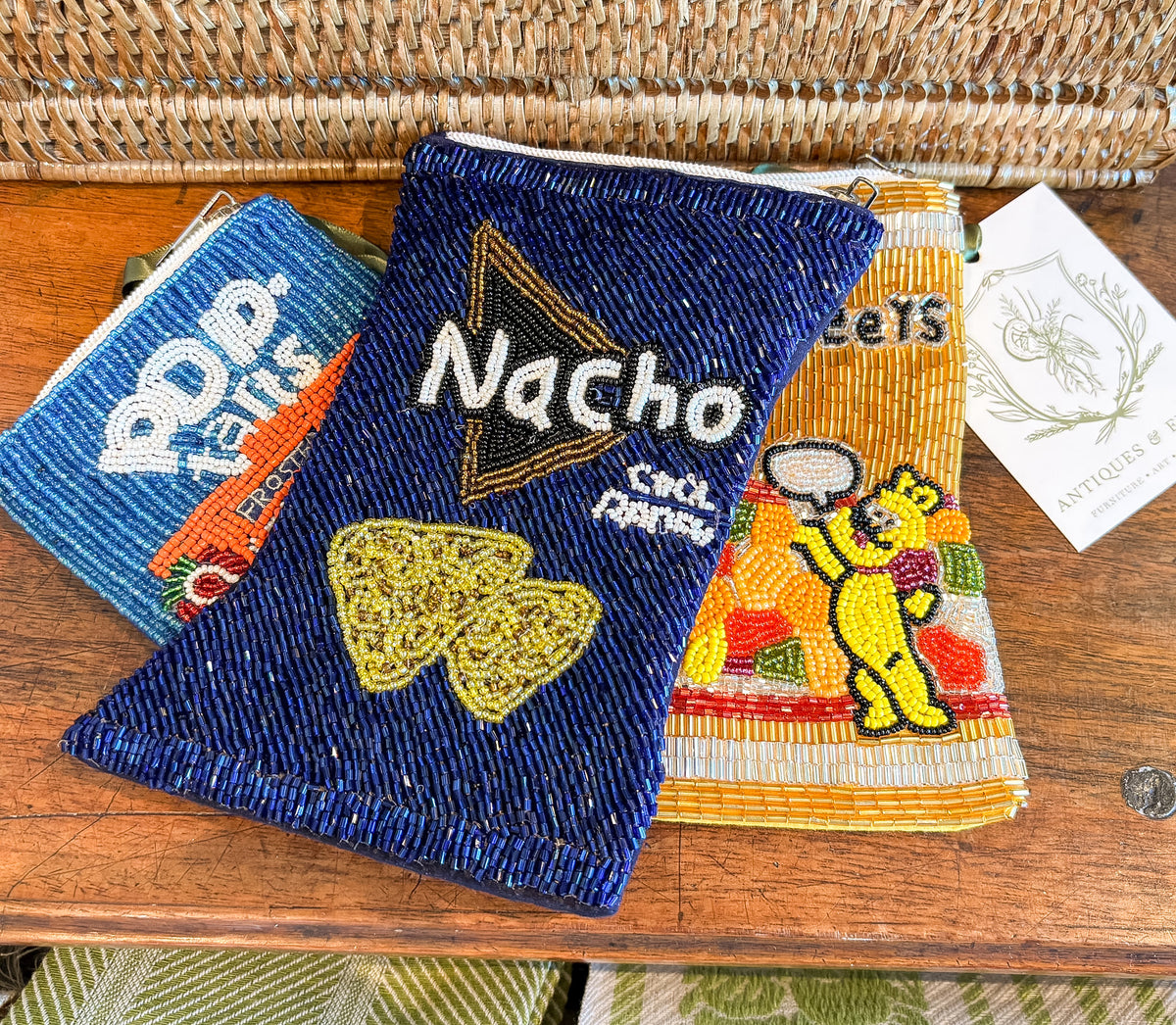 Nacho Beaded Coin Wallet