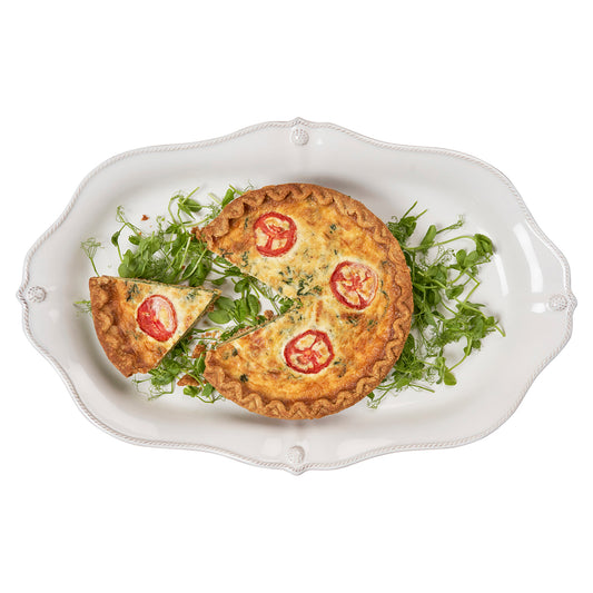 Berry & Thread 20" Platter - Whitewash