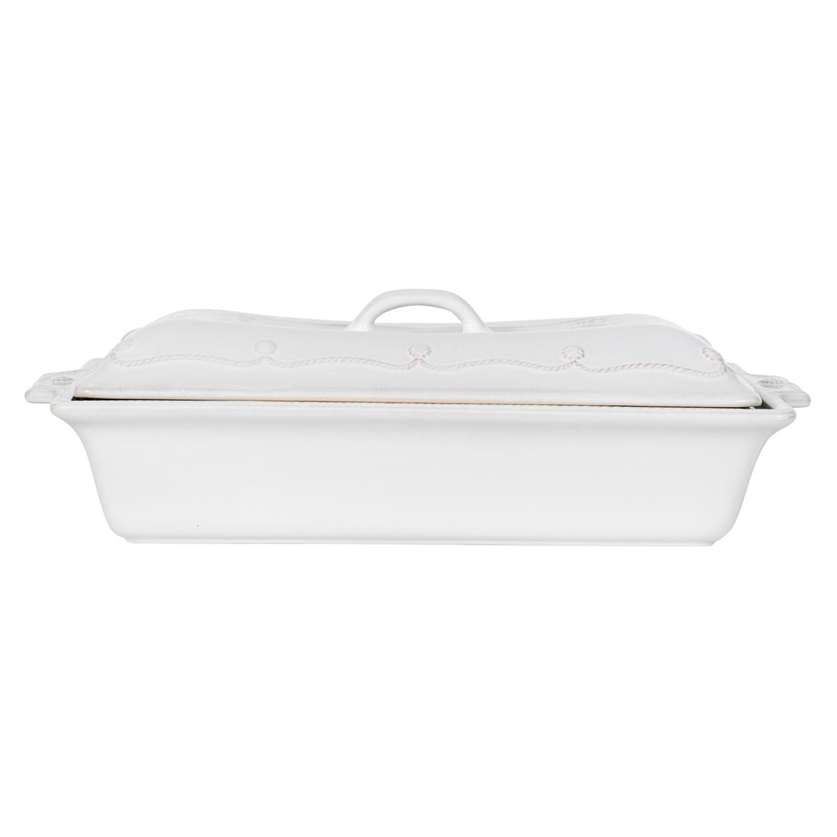 Berry & Thread 13" Rectangular Baker with Lid - Whitewash