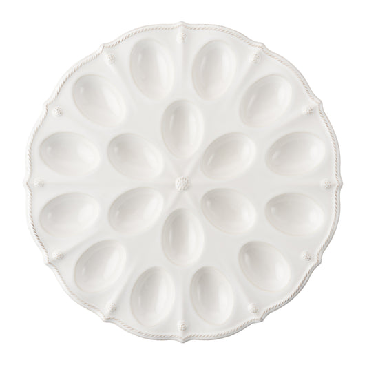 Berry & Thread 13" Deviled Egg Platter - Whitewash