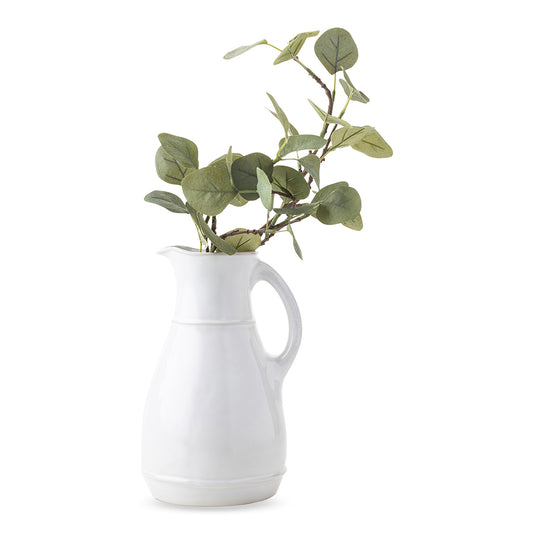 Puro Ceramic Pitcher - Whitewash