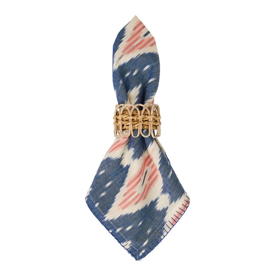 Ikat Napkin Set/4 | Blue/Pink