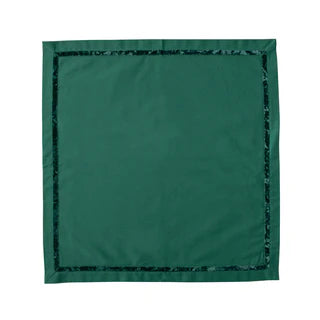 Velvet Trim Napkin - Evergreen