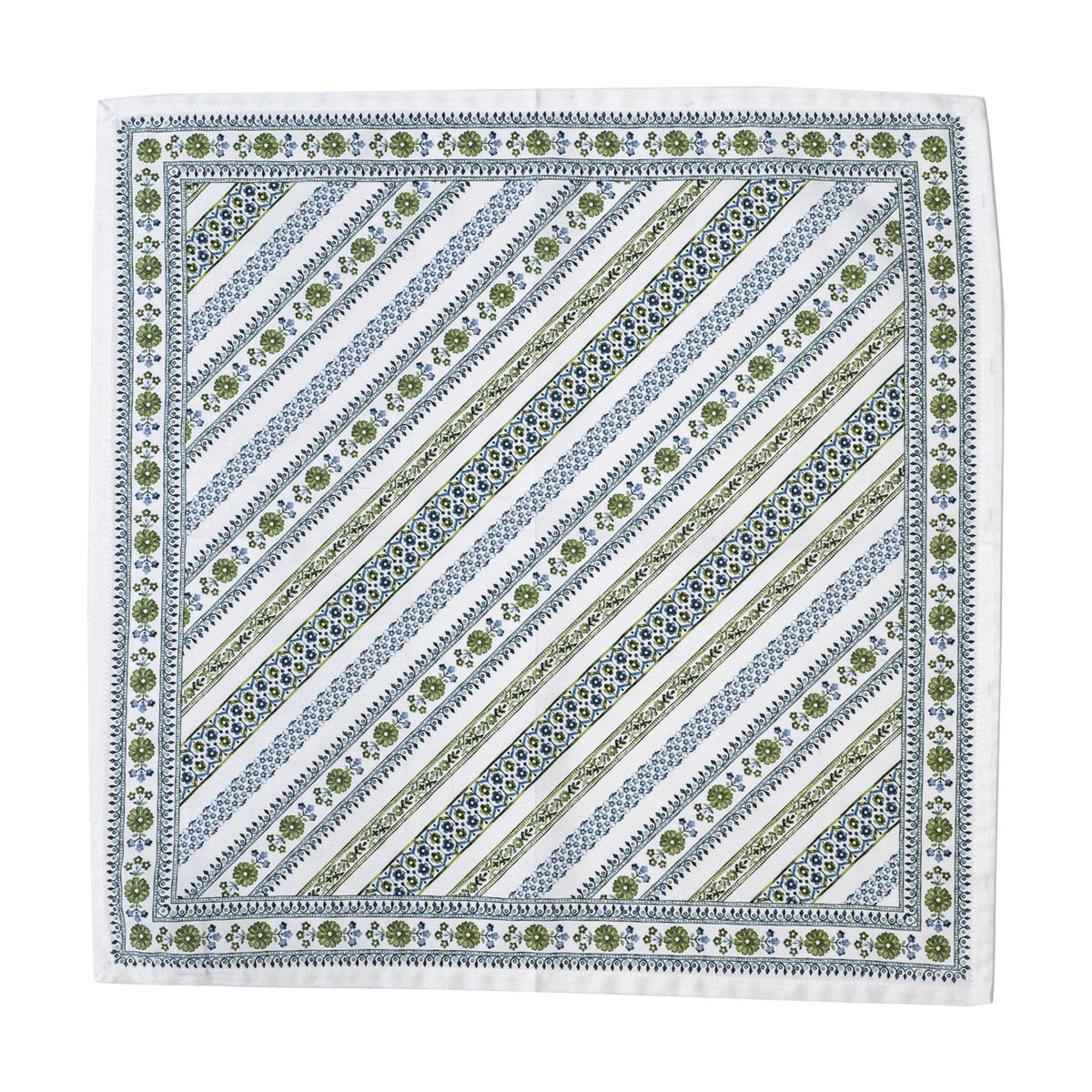 Seville Stripe Napkin - Green