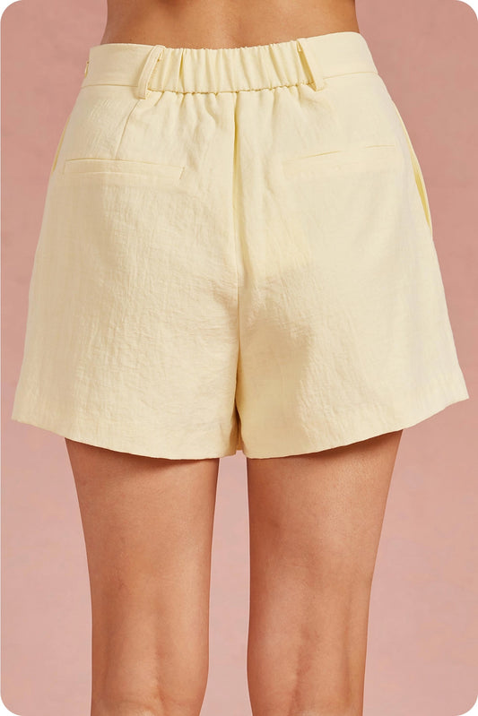 Lightweight Textured Pleat Skort