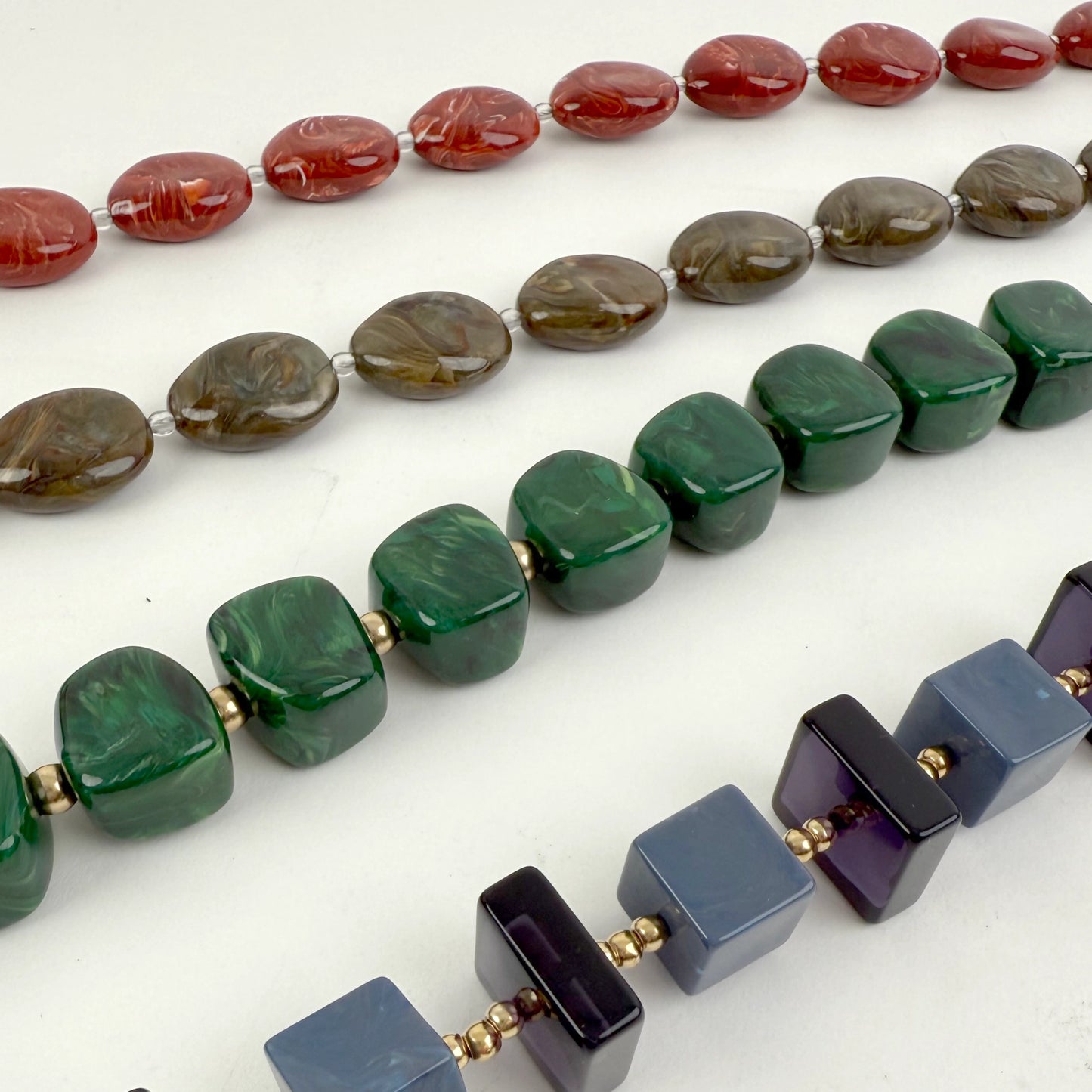 Clutch Strap | Midnight Malachite Cubes