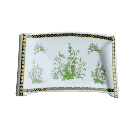 Porcelain Floral Soap Dish