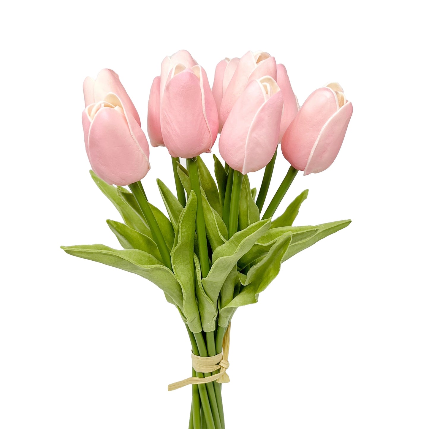Faux Real Touch Tulip Stems (Bunch of 10) | Pink