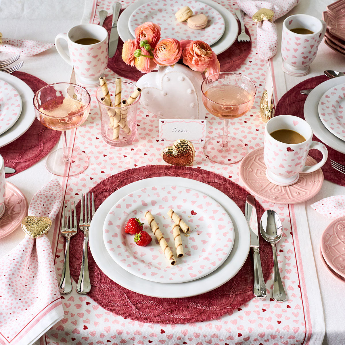 Love You More Place Card Set/12 - Pink
