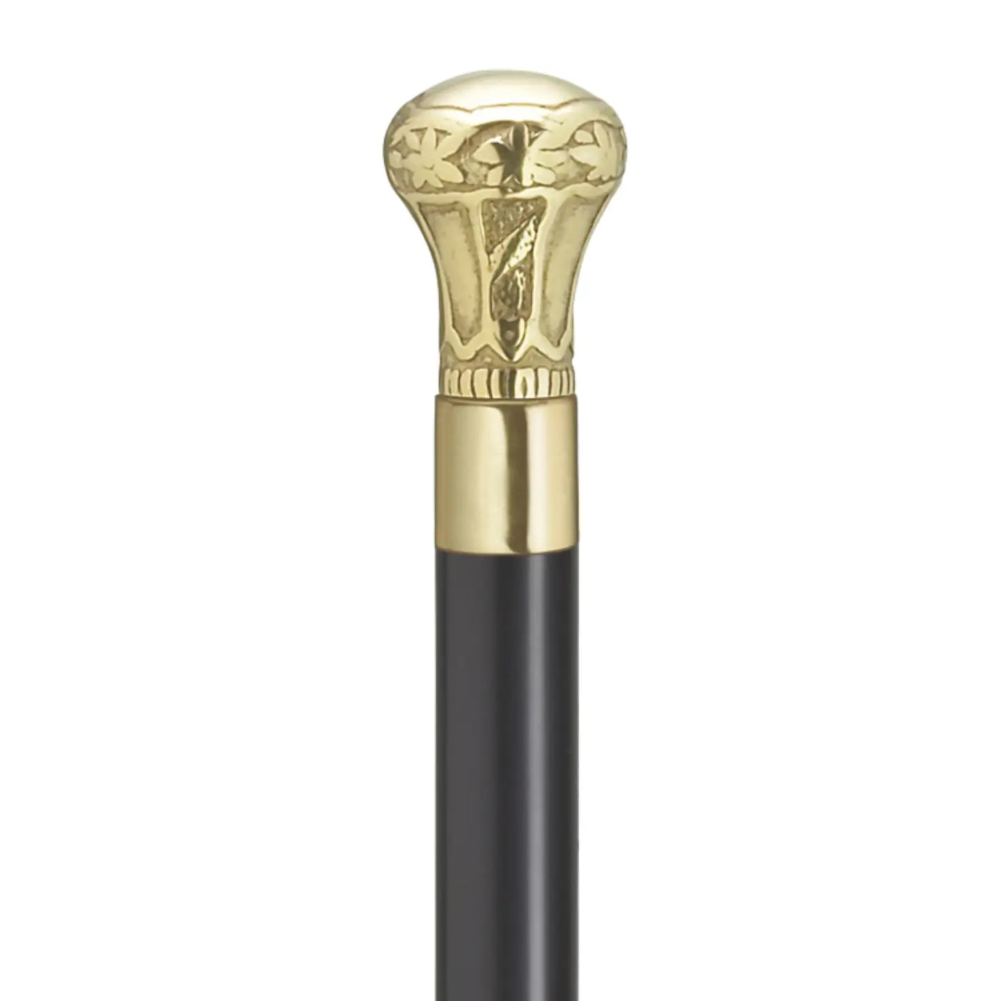 Regal Brass Knob Black Cane