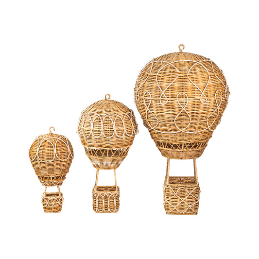 Provence Rattan 14" Hot Air Balloon (Small)