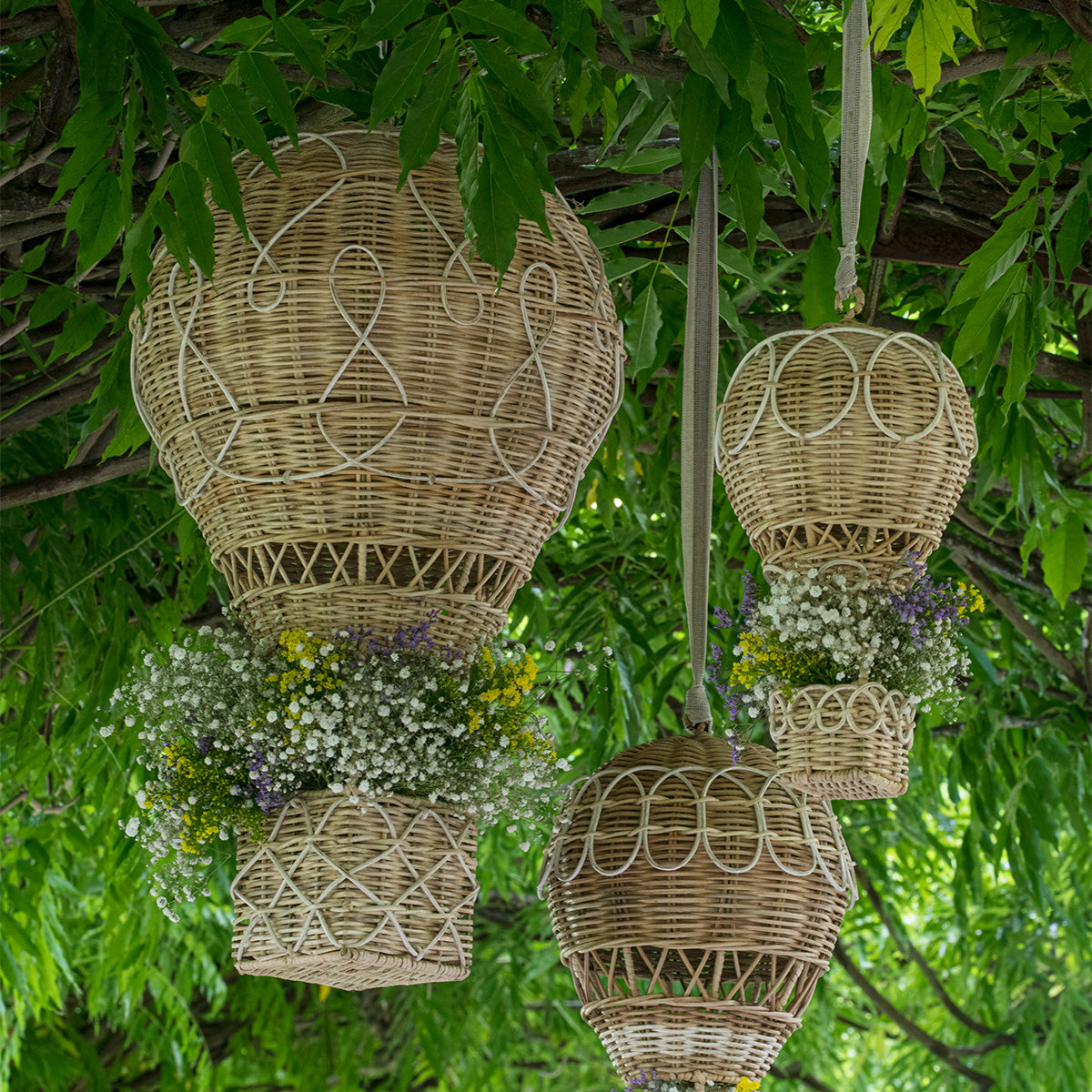 Provence Rattan 14" Hot Air Balloon (Small)