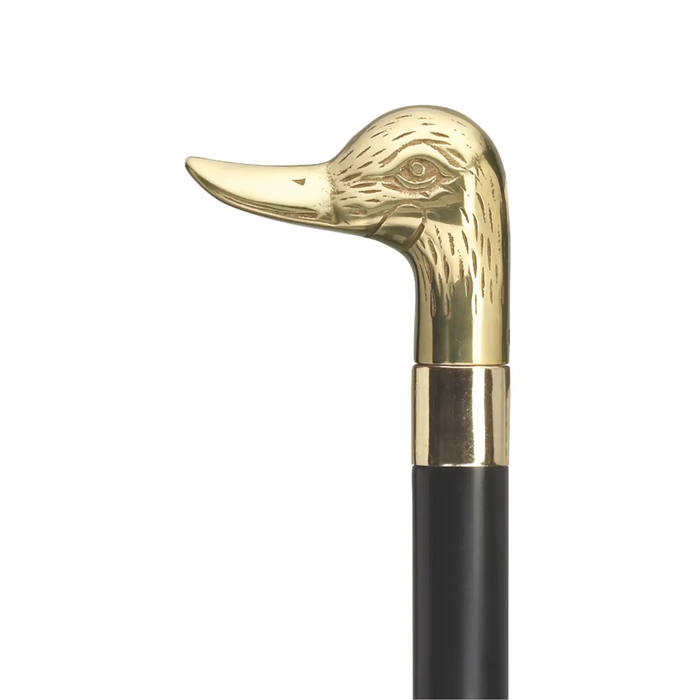 Solid Brass Cast Duck Head Cane