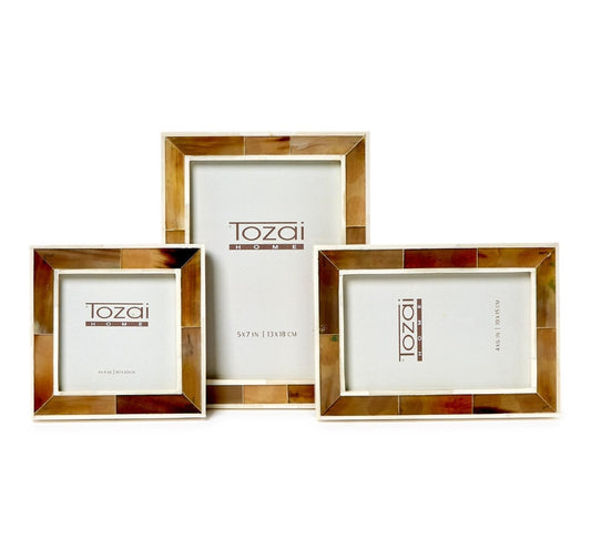 Faux Horn Photo Frame 5x7