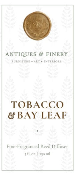 Antiques & Finery Signature Diffuser | Tobacco & Bay Leaf