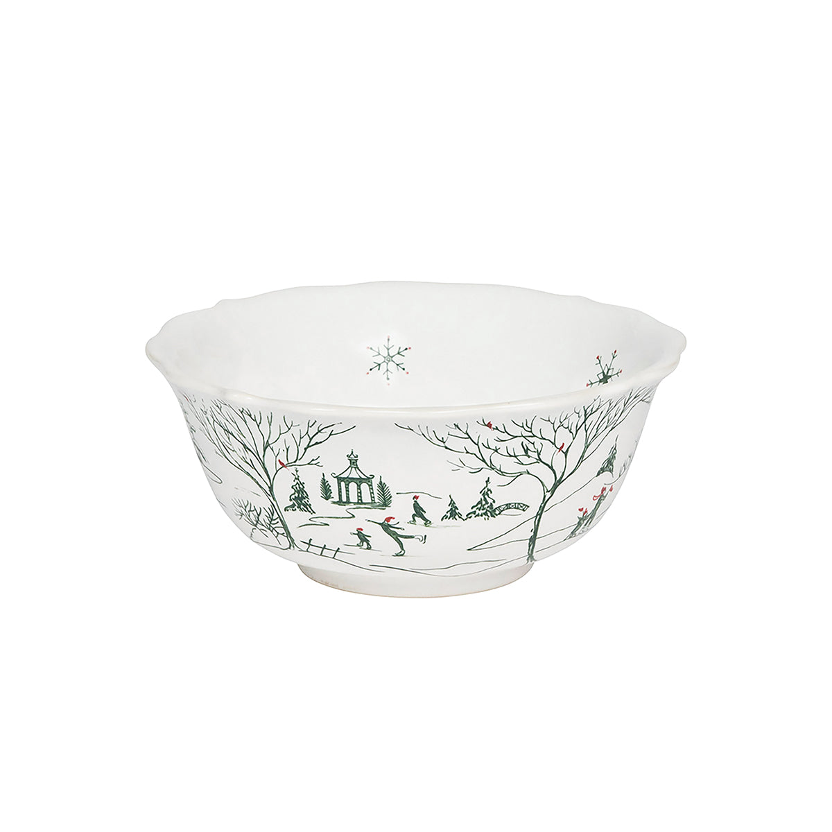 Country Estate Winter Frolic Cereal/Ice Cream Bowl | Evergreen CE07/29