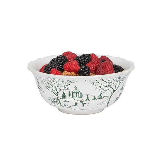 Country Estate Winter Frolic Cereal/Ice Cream Bowl | Evergreen CE07/29