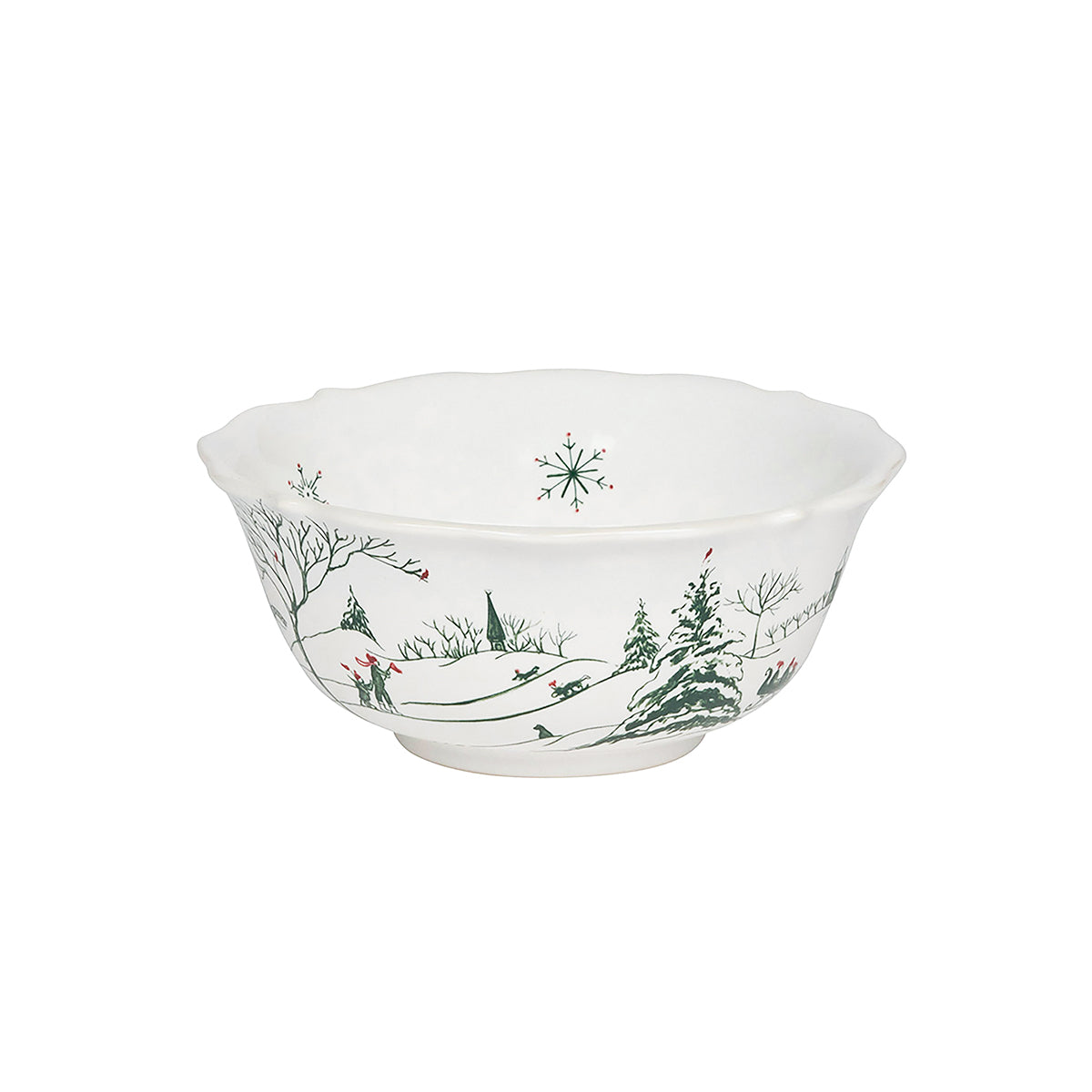 Country Estate Winter Frolic Cereal/Ice Cream Bowl | Evergreen CE07/29