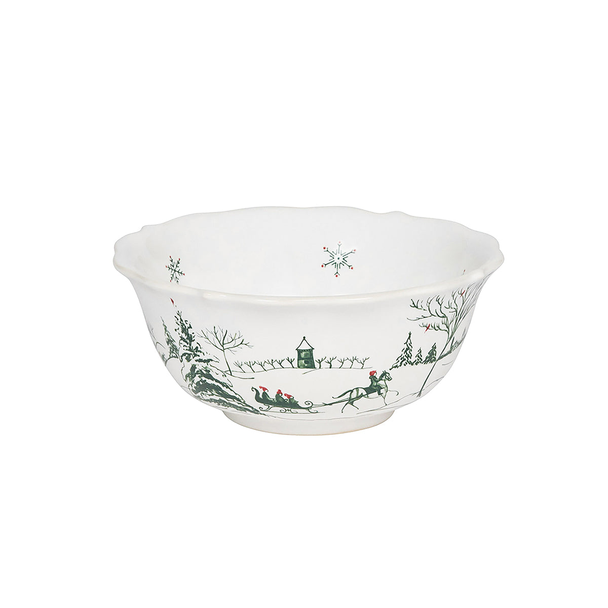 Country Estate Winter Frolic Cereal/Ice Cream Bowl | Evergreen CE07/29
